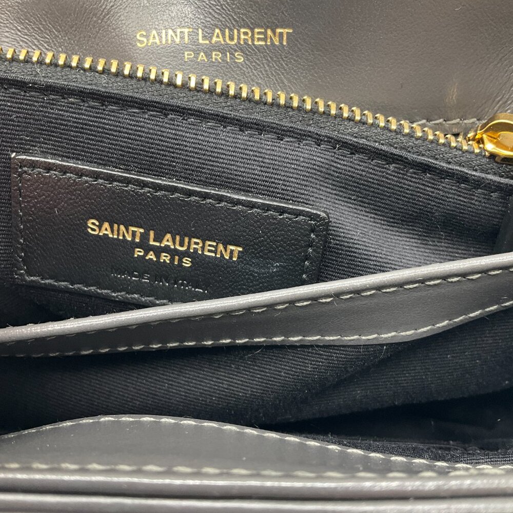 Saint Laurent Grey 2021 Loulou Leather Toy Mini Bag - Picture 14 of 16
